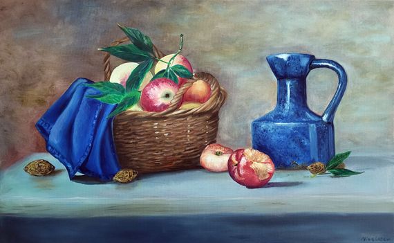 The basket of fruit